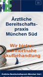 Mobile Screenshot of bereitschaftspraxis-muenchen.de